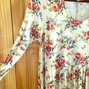 Agnes & Dora Oakley Dress 3/4L Medium Ivory Floral